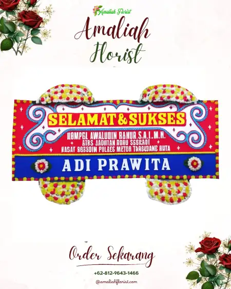 Papan Bunga Ucapan Selamat Gandu